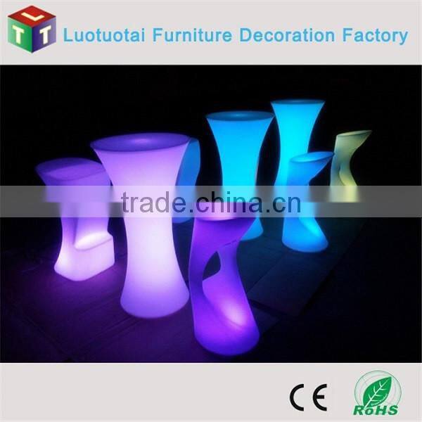 rechargeable battery operated Illuminated led bar chair/led bar stool