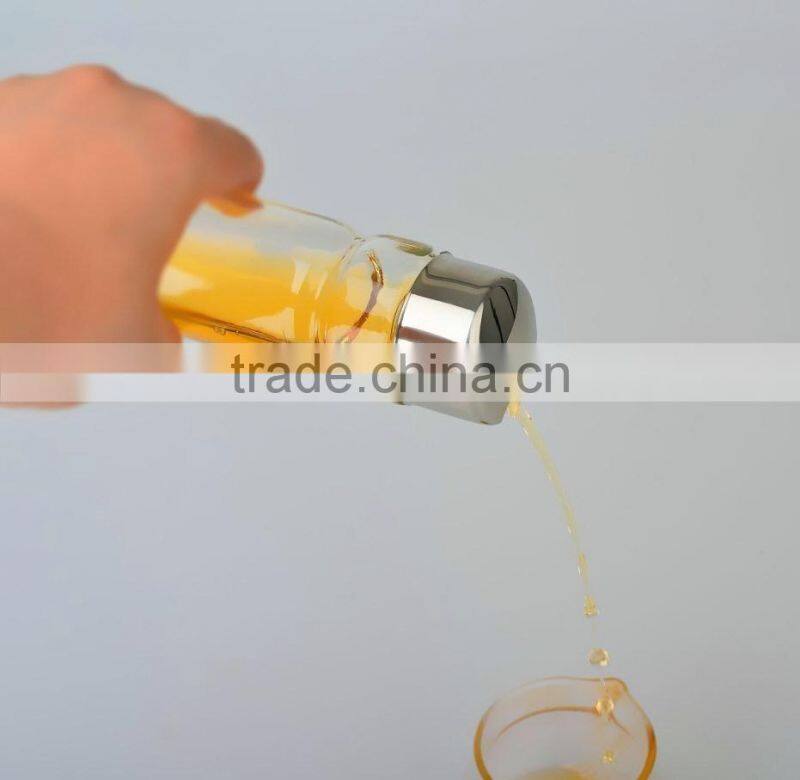 2016 4 Pieces Glass Bottle Spice Jar Set With Stainless Steel Spice Rack