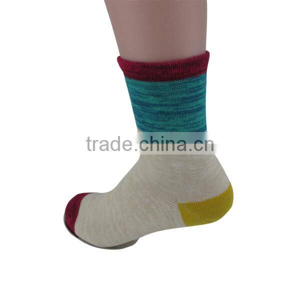 Wholesal custom women colorful polo sock