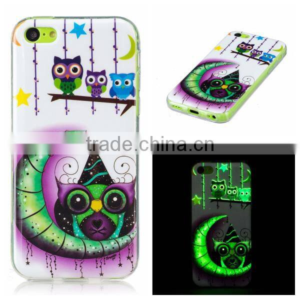 Hot Sale IMD Luminous Protective TPU Phone Case For iPhone 5C