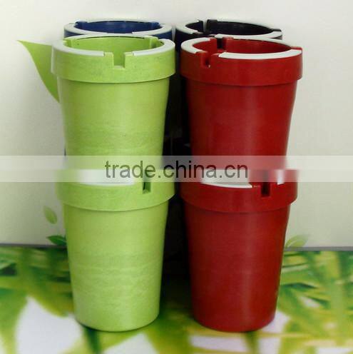 Car Smokeless Ashtray with glowing in the dark/fluorescent ashtrays for cars