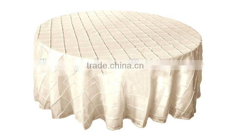 132" Round Bronze Pintuck Tablecloths