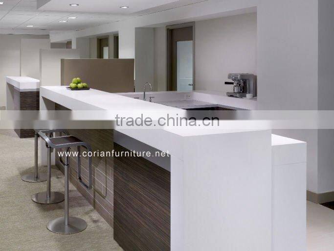 Custom sized furniture wood&corian kitchen island