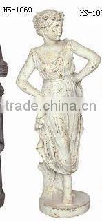 China white cast iron Life size home decor art nude woman garden statue