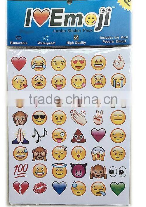 2016 hot all kinds of emoji sticker for sale emoji label
