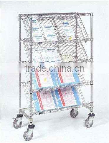 Removable Chrome Wire Slant Shelf Kits