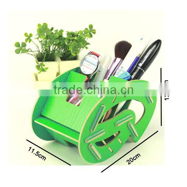 DIY Office Wooden Pen Stand