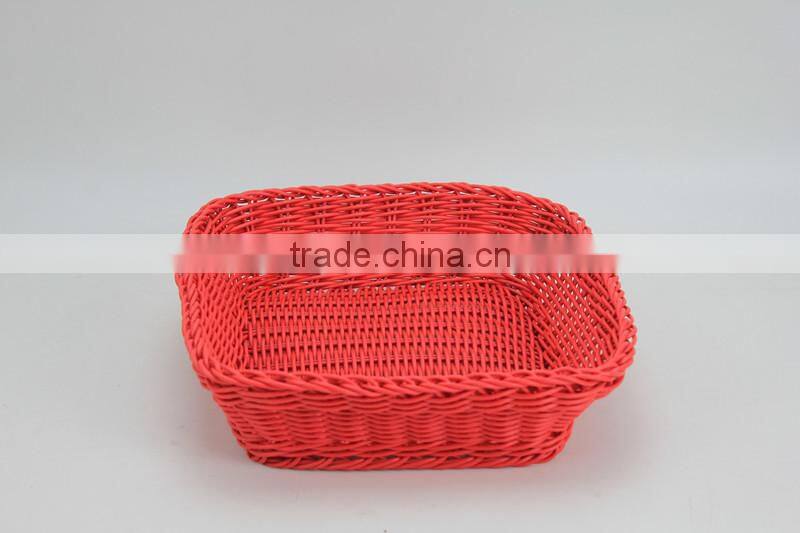Household Plastic Desktop Bread Fruit Snacks Rattan Basket