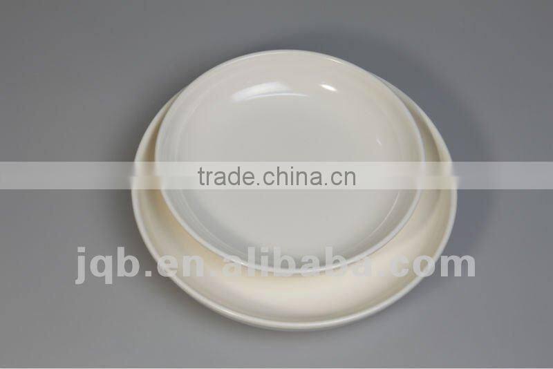 Food Grade Round Shape 100% Melamine Serving Plate /Plastic Bowl