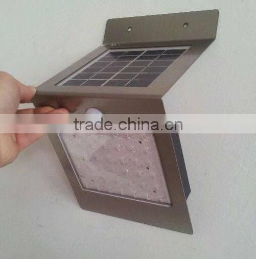 solar motion sensor security led outdoor wall light