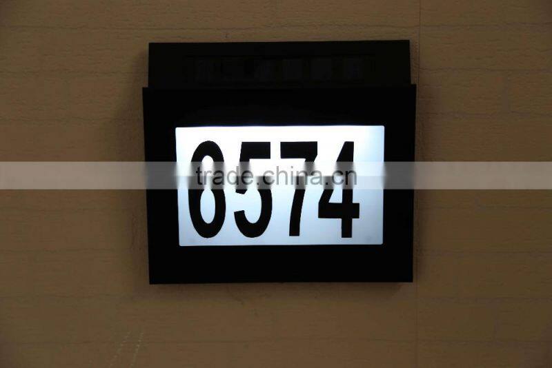 Solar House Number plate Light with Ce&RoHS