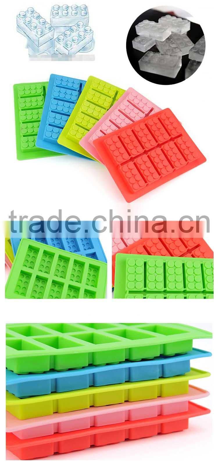 food grade lego ice mold silicone ice cube tray lego cake mold