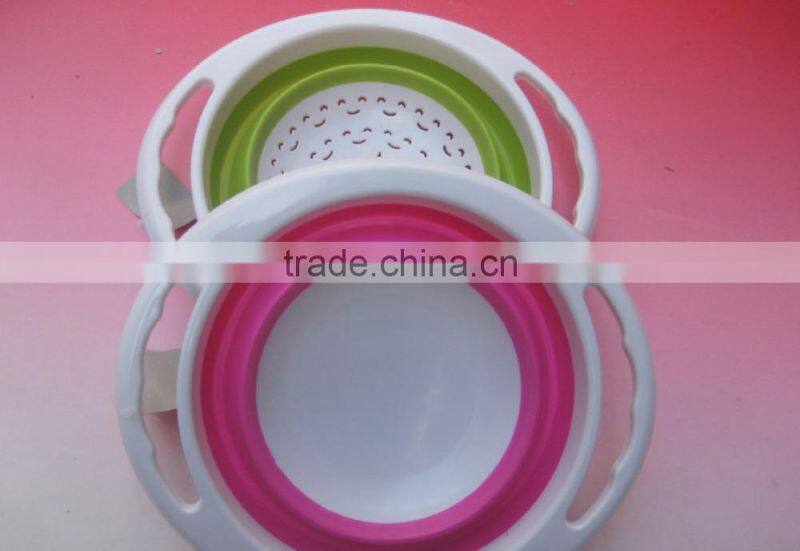silicone washing mesh foldable basket