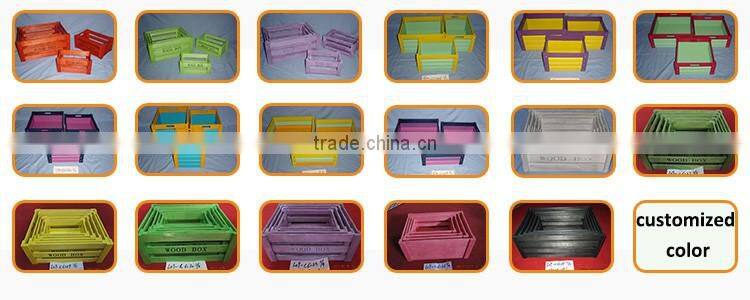 Top quality wooden storage basket for kitchen storaging