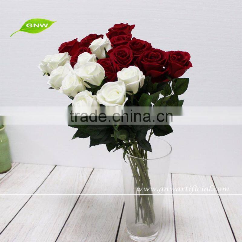 GNW FL-RS28-6-4CM-C new fashion wedding table decoration artificial beautiful rose flower