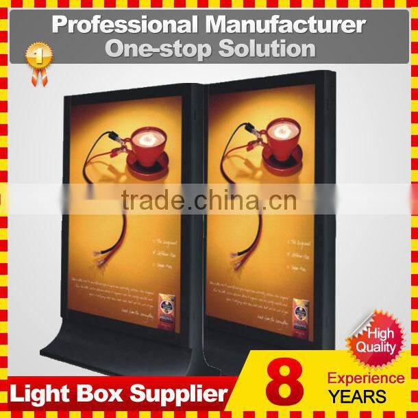 outdoor aluminium or steel frame led display light box