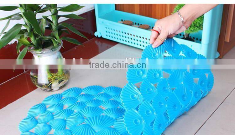 Good quality best-selling pvc foam chenille non slip bath mat