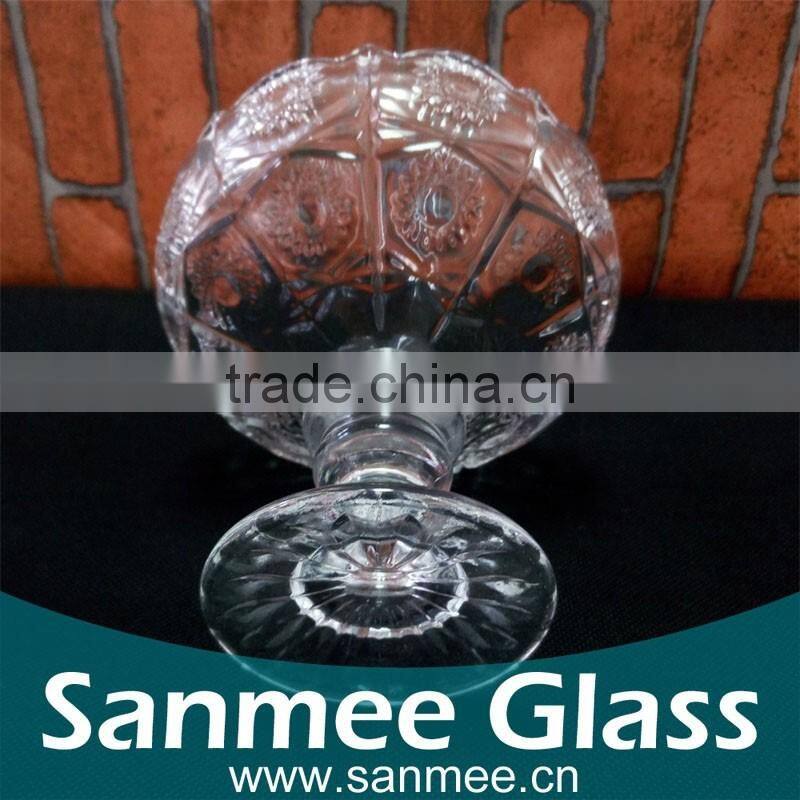 Good Quality Low Price Clear Glass Pedestal Bowl