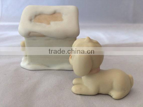 Precious Moments Sugar Town Sugar and her Doghouse figurines