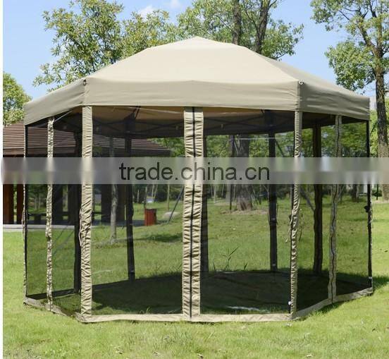 New style Steel Hexagon quick folding tent with great quality