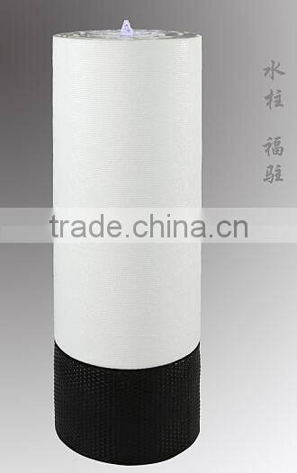 Decorative Crafts latest design round tube fiberglass water fountain sale furniture