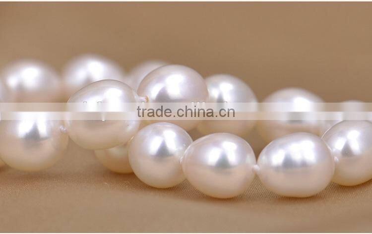 6-7 mm white rice shape freshwater pearl bracelet