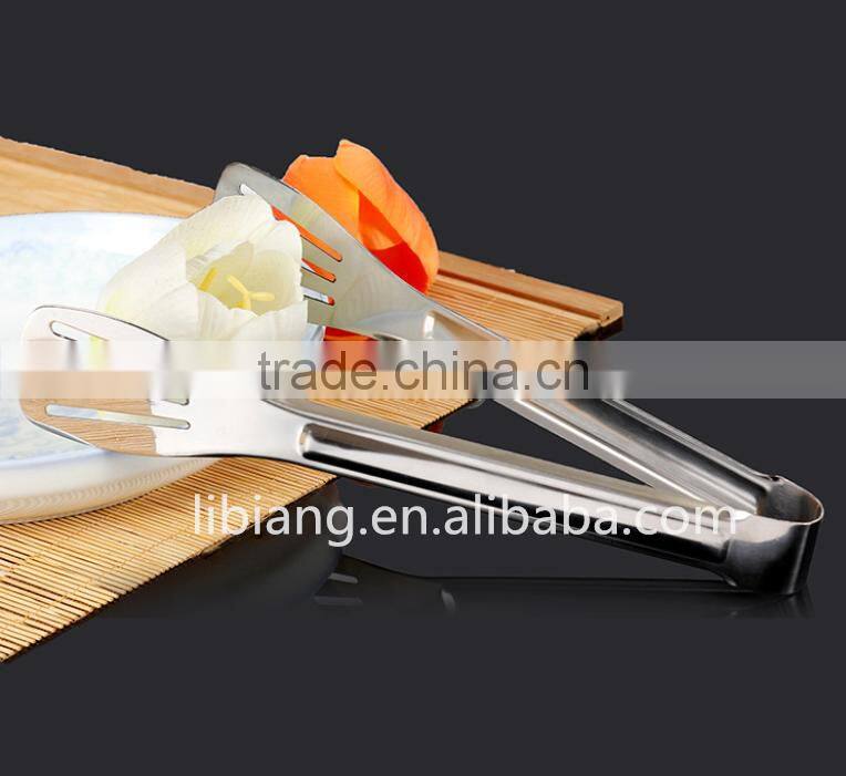 High quality 2 sizes food tongs/ barbecue tongs