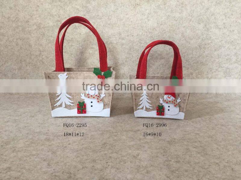 New design promotion felt shopping bag, felt christmas gift bag