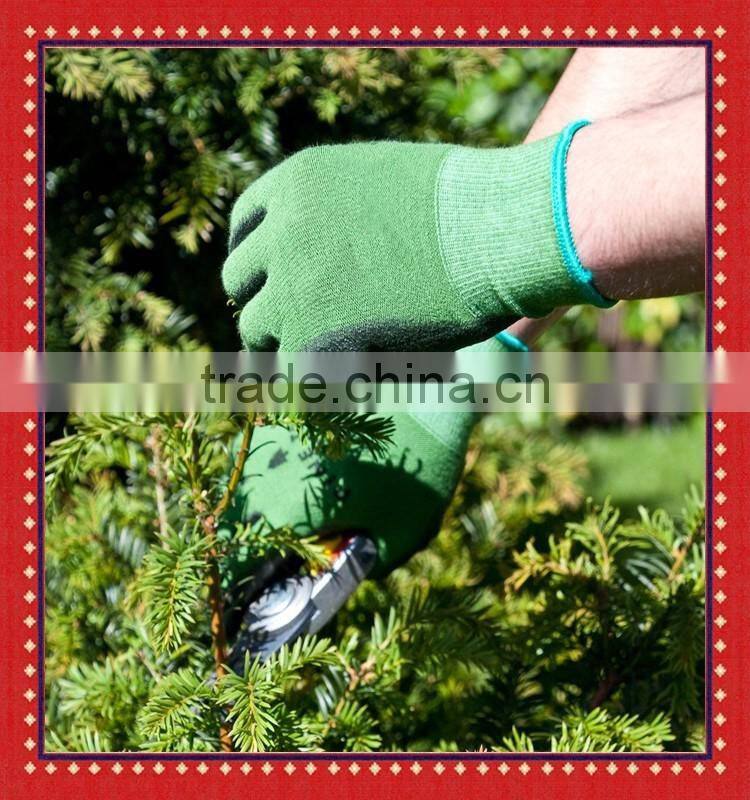 Polyurethane Coated Bamboo Fiber Work and Garden Gloves