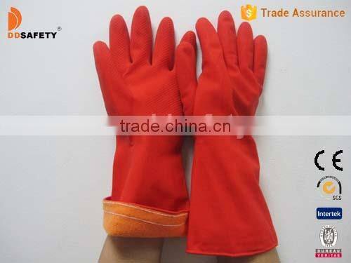 DDSAFETY Wholesale Cheap Red Latex Household Gloves