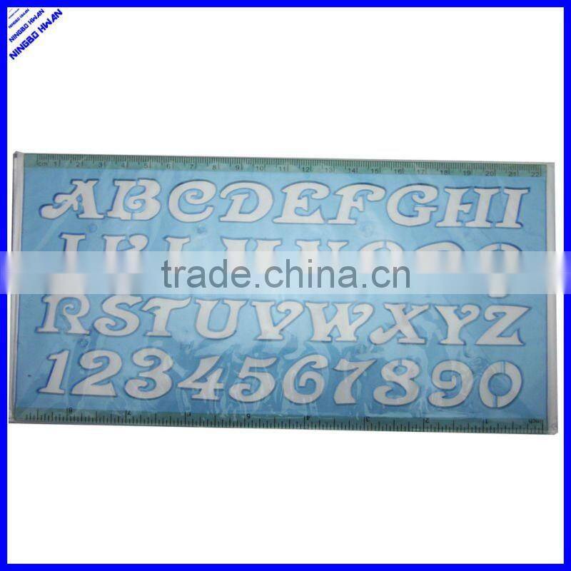 22cm plastic drawing alphabet ruler