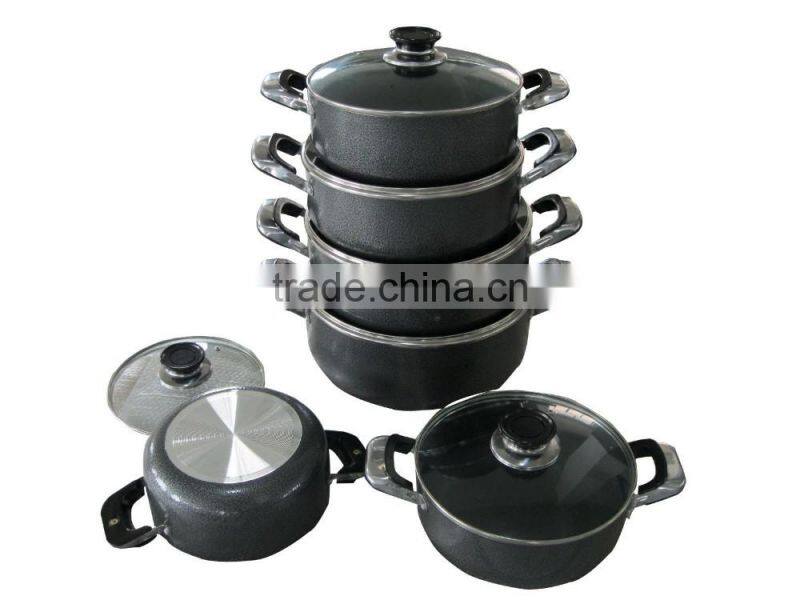 Aluminum non-stick cookware set