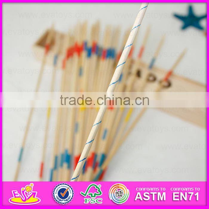 2017 Top fashion kids wooden mikado sticks custom children wooden mikado sticks W01B015-S