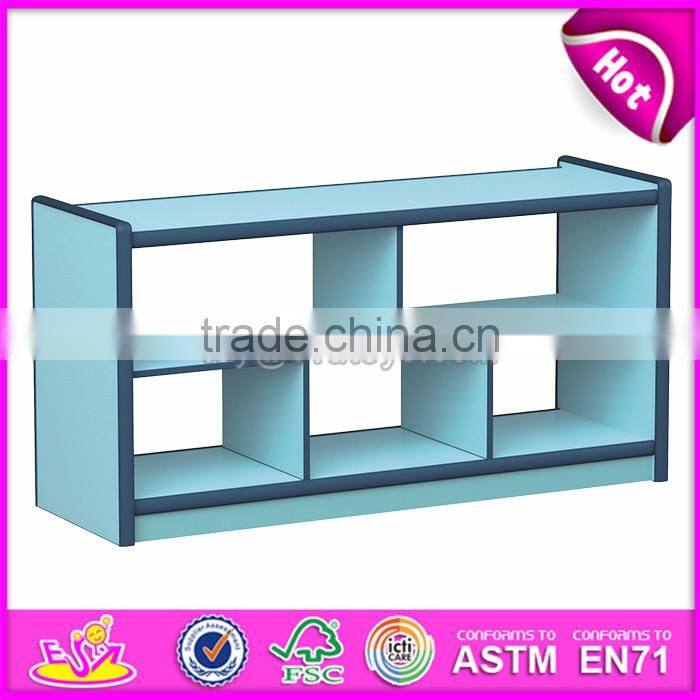 Wholesale cheap children furniture shelf wood hollow cabinets W08C191
