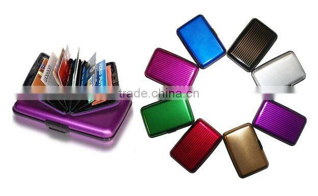 Hot selling aluminum business credit card holder aluminum wallet AK1004