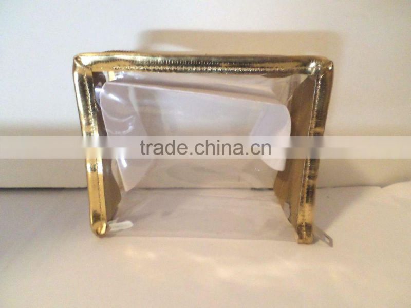 Clear Vinyl Transparent Makeup Bag Toiletry Kit Travel Pouch Cosmetic Bag Case