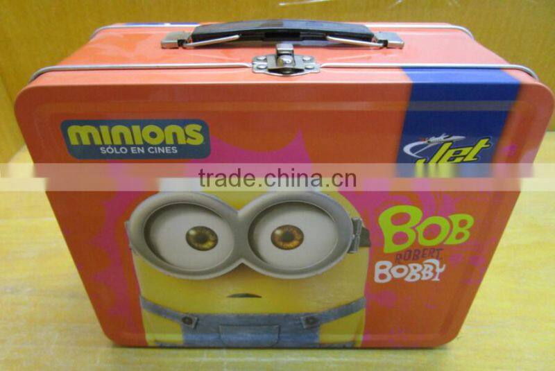 Fodd grade tin lunch box plain,wholesale plain tin lunch box