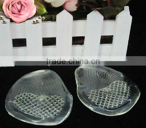 smooth Comfortable forefoot cool gel insole /gel half insole/ lady forefoot pad