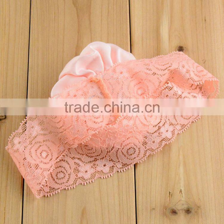 Most Hot Handmade Silk Flowers Headband For Girls Hair Ornament and Top Baby Headband with Flowers