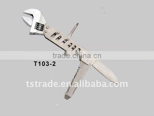 2011 Stainless steel multi wrench/multi tools,multi functional tools pocket tool T103-2