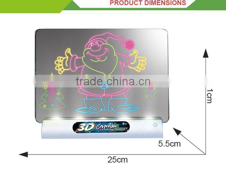 New design 3D erasable painting toy magic kids drawing board