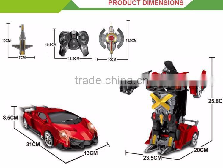 New style remote control car deformation rc flying robot toy