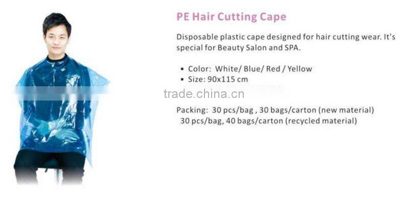 Disposable spa Hair Salon Cutting Cape