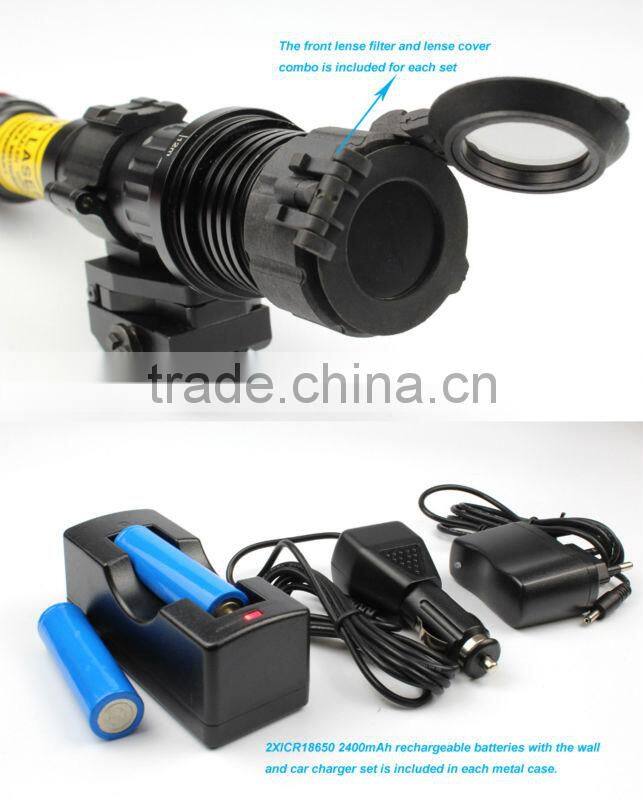 Suzero Zoomable Professional Long Distance nigh vision riflescope solution of 100mw Green Laser Designator (ES-LS-KS300)