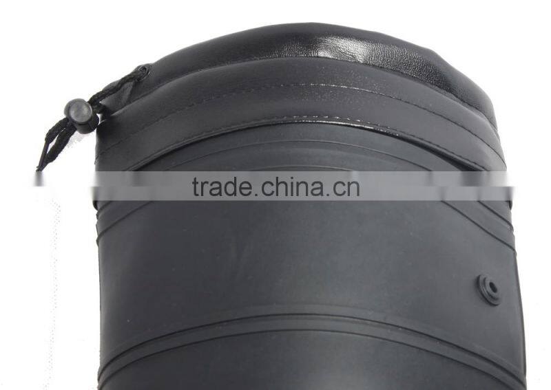 warm safety rain boots with removable fur lining sock