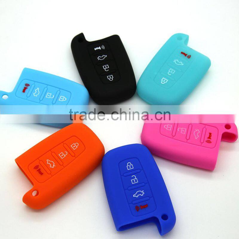 factory price high quality silicone car remote control key cover for Hyundai
