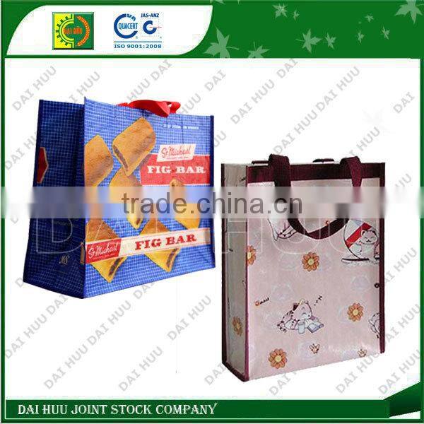 Various printed fashional PP woven tote bag for shopping