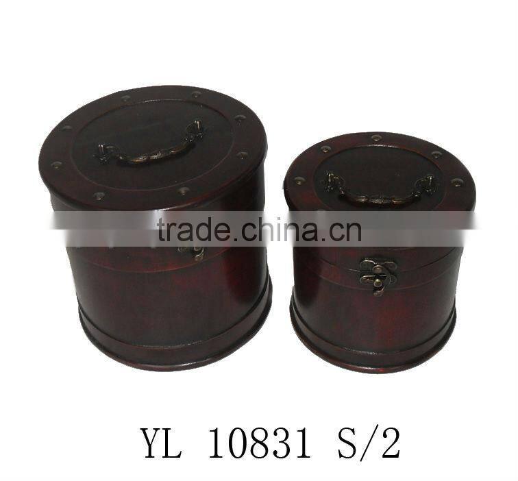 Antique Wood Storage Box YL9626