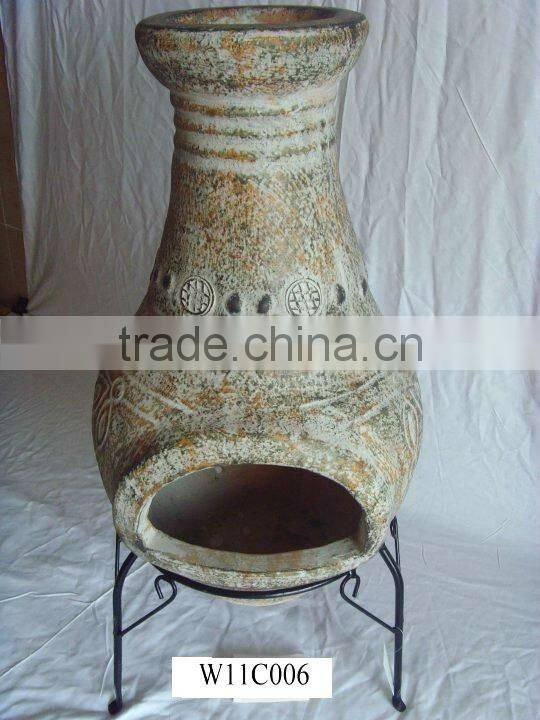 CLAY STOVE CHIMNEY POT