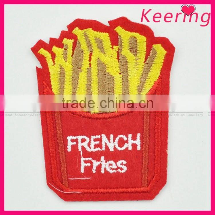 New Design Pretty French Fries Embroidery Patch Fabric Craft WEF-175